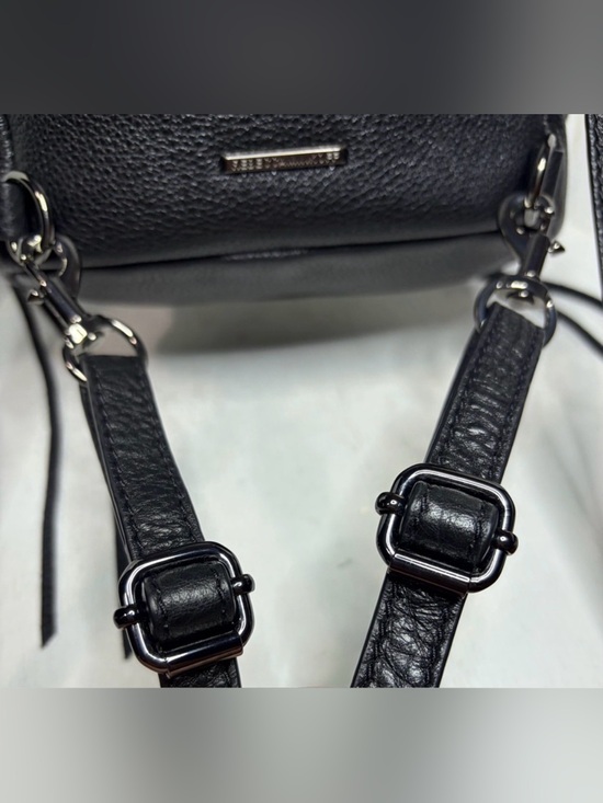 convertible mini julian rebecca minkoff backpack | 3 Zip Closure 1 Exterior Slip Pocket 2 Exterior Zip Pockets 1 Interior Card Pocket Imported The photos featuring a model are for size reference only Rebecca Minkoff Mini Backpack